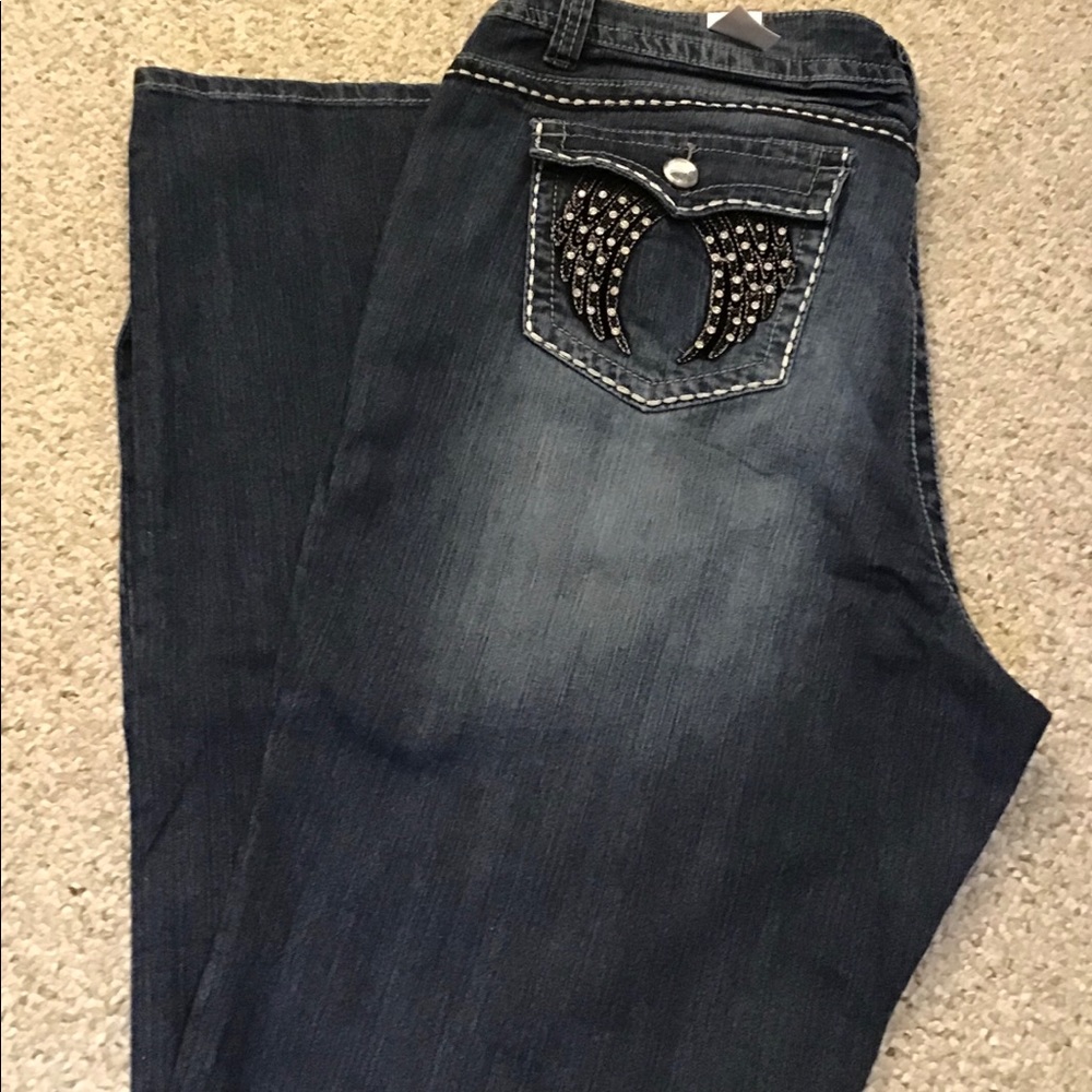 New Clash Women’s Plus Size Boot Cut Jeans